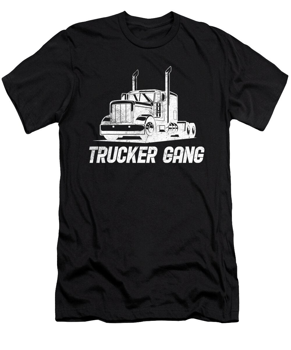 40 Truck Driver Trucking Trucker Crazy Squirrel T-Shirt