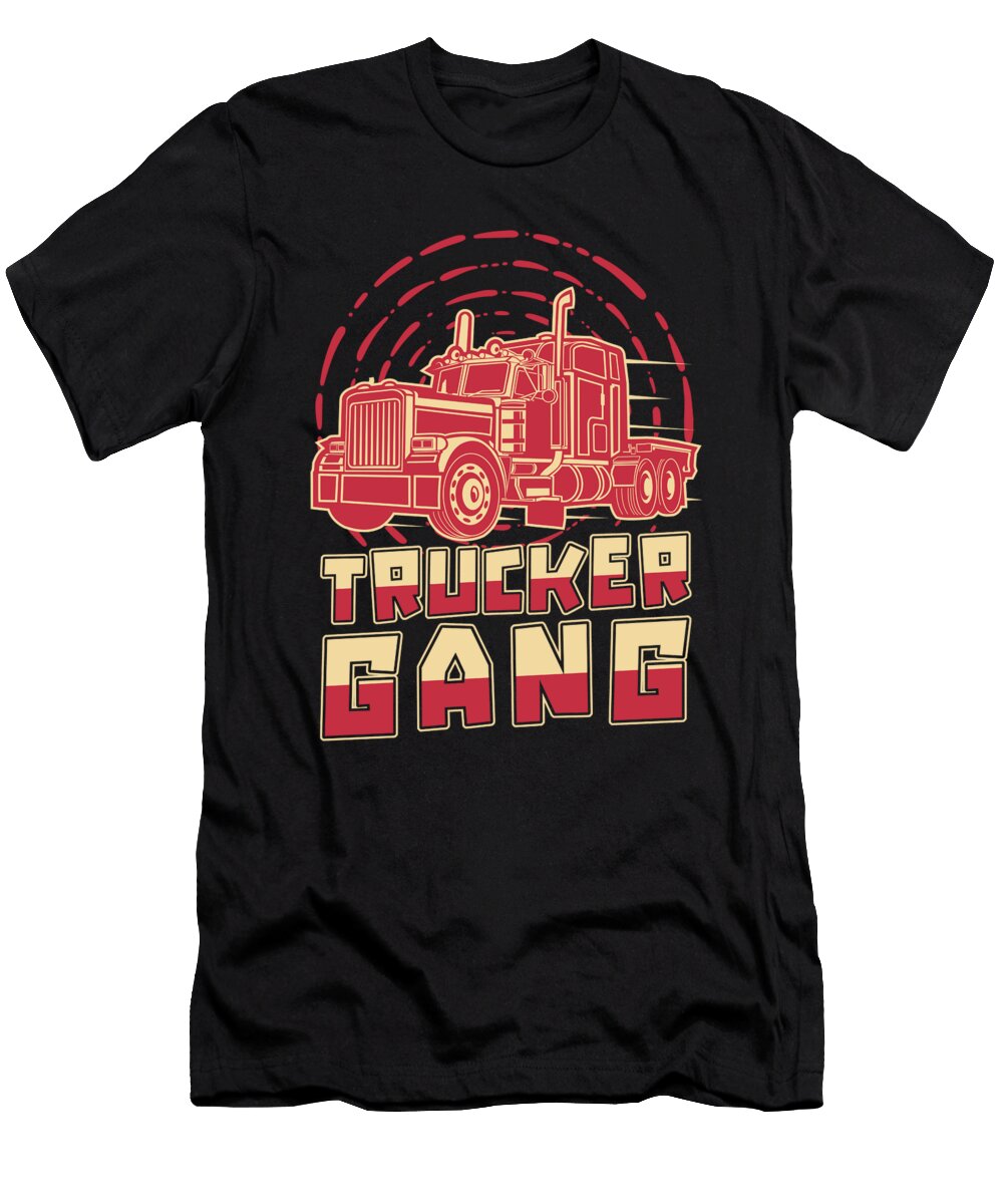 41 Truck Driver Trucking Trucker Crazy Squirrel T-Shirt
