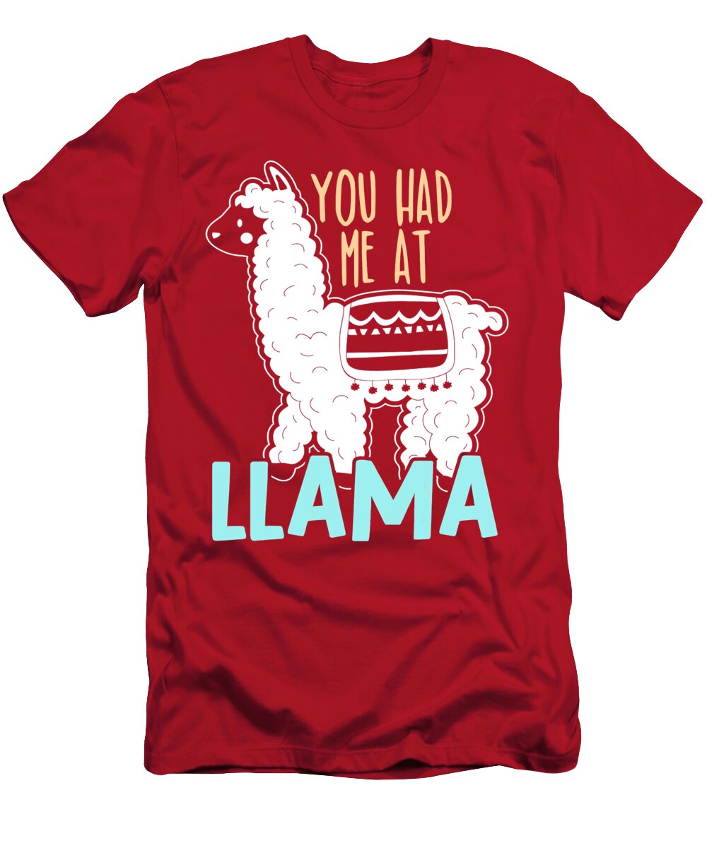 42 Llama Alpaca Alpacas Camelid Camel Cute Funny Llama Art Drama Animal Lover No Prob Grover Mcclure T-Shirt
