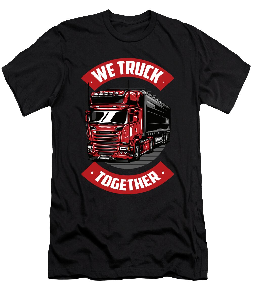 43 Truck Driver Trucking Trucker Crazy Squirrel T-Shirt