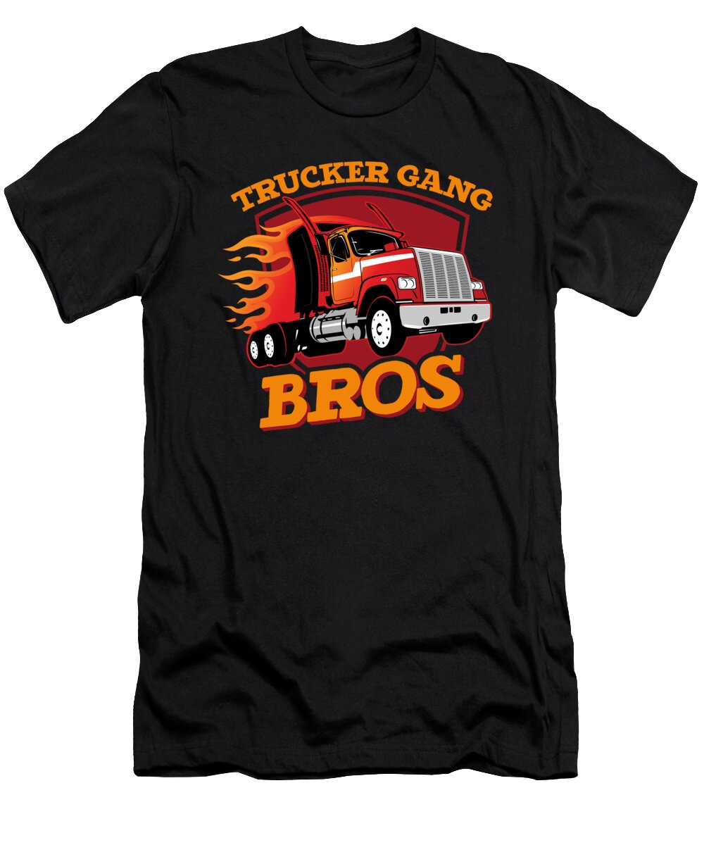 44 Truck Driver Trucking Trucker Crazy Squirrel T-Shirt