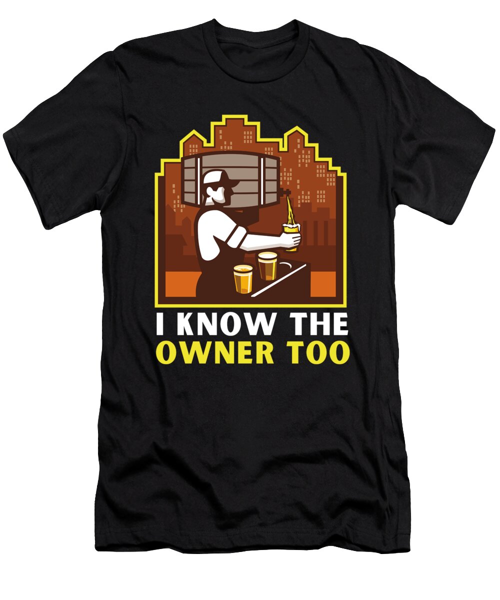 5 Bartender Barkeeper Tapster and Mixologist Gift Justus Ratzke T-Shirt