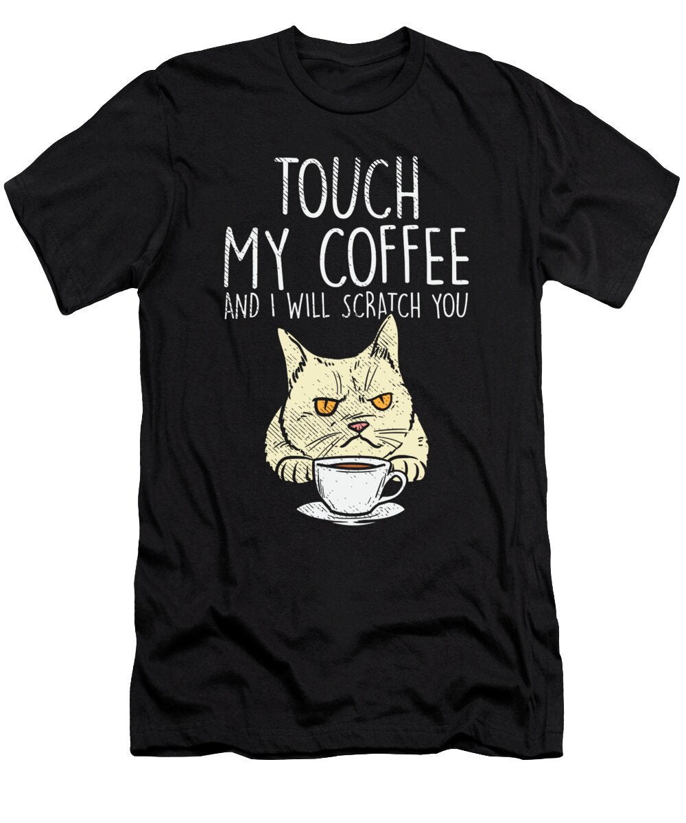 5 Cats and Coffee Cat Lover Coffee Lover Toms Store T-Shirt