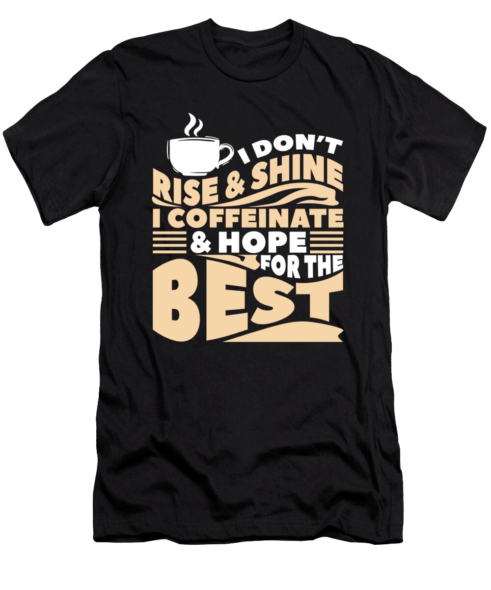5 Coffee Caffeine Cafe Espresso Cappuccino Crazy Squirrel T-Shirt