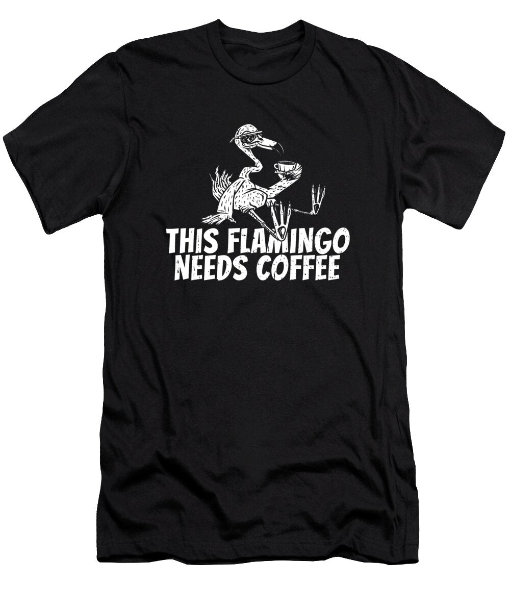 5 Coffee Flamingo Crazy Squirrel T-Shirt