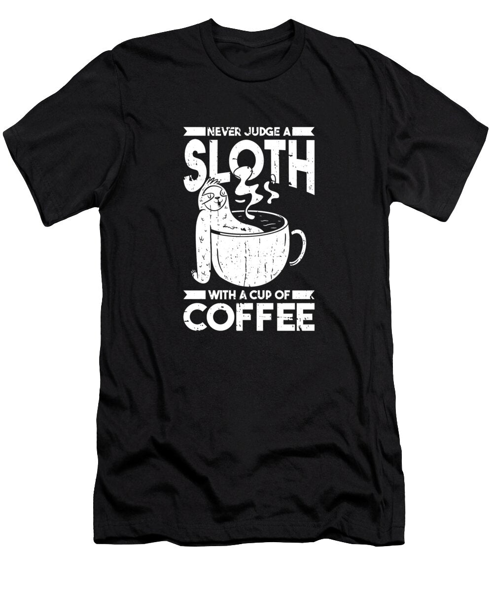 5 Coffee Sloth Crazy Squirrel T-Shirt