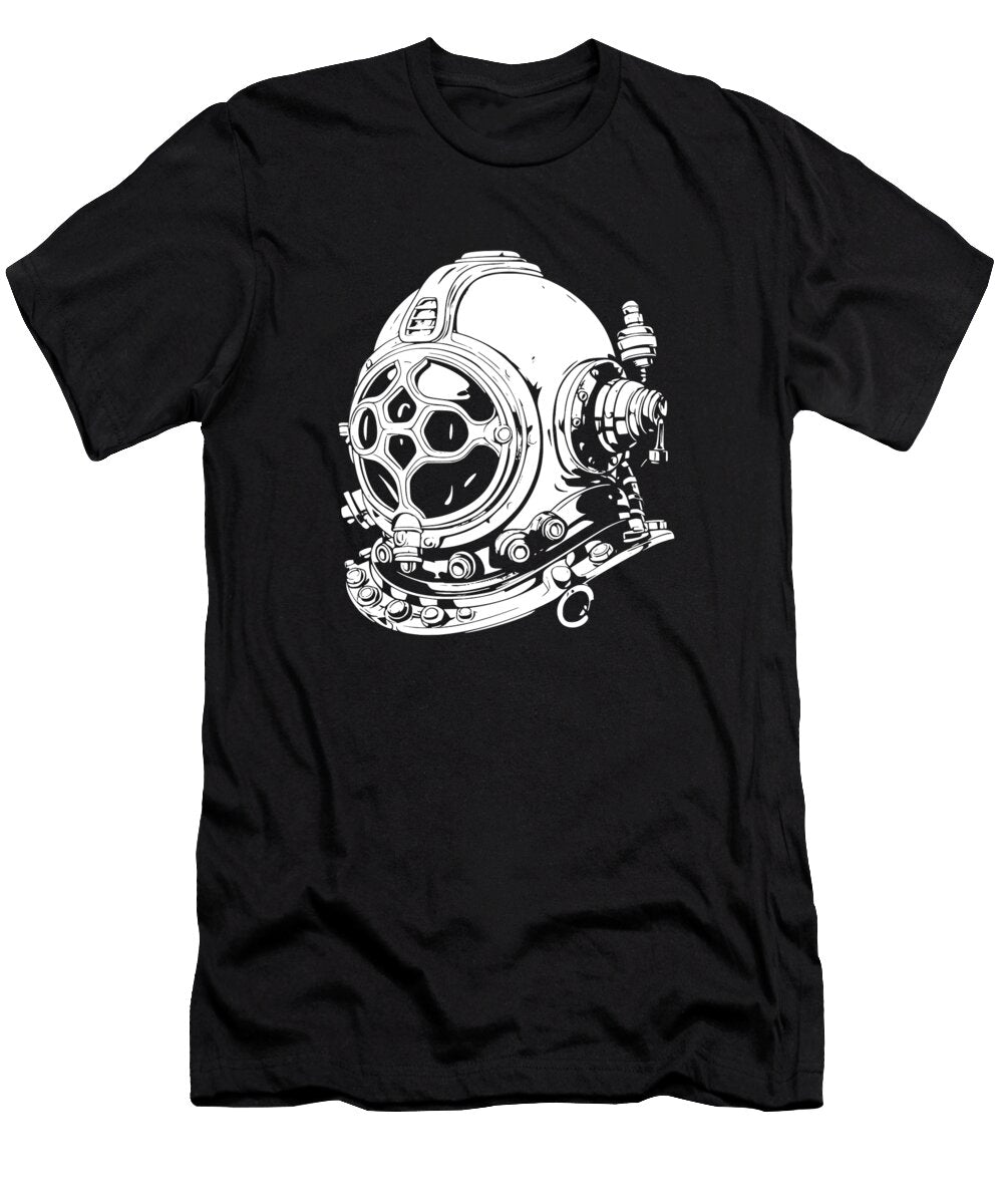 5 Diver Dive Scuba Snorkeling Commercial Diving Crazy Squirrel T-Shirt