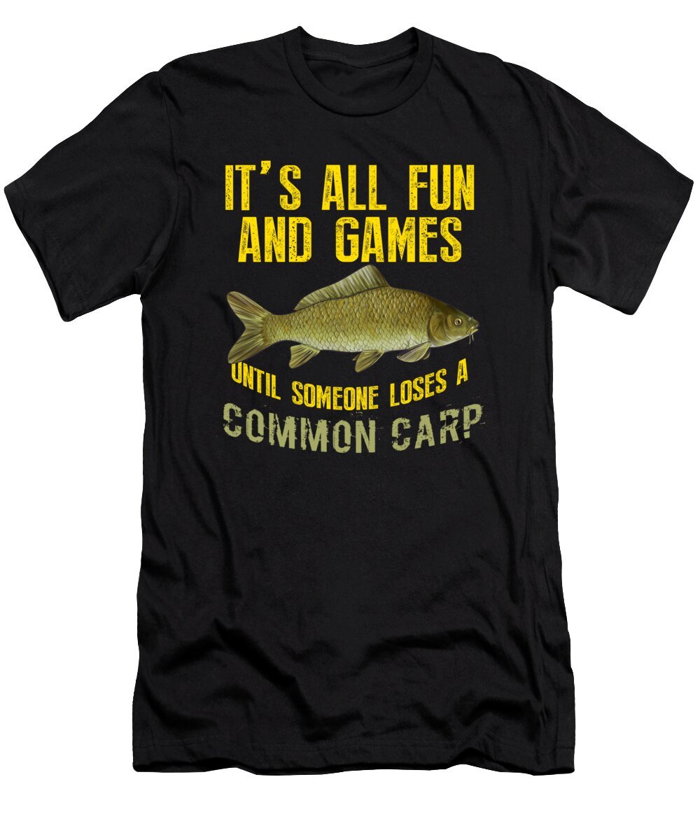 5 Funny Common Carp Fishing Freshwater Fish Gift Muc Designs T-Shirt