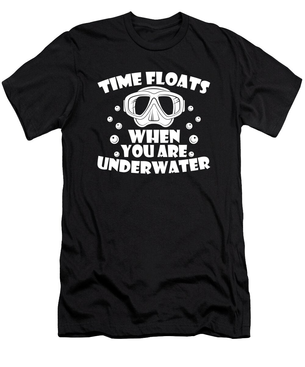 5 Funny Diver Scuba Dive Snorkeling Commercial Diving Crazy Squirrel T-Shirt