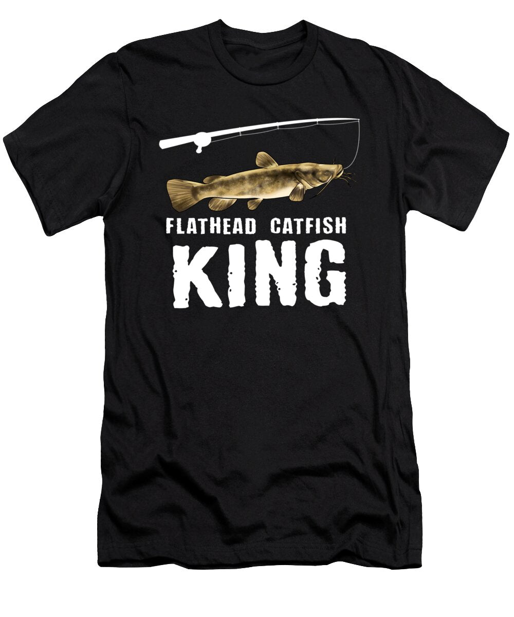 5 Funny Flathead Catfish Fishing Freshwater Fish Gift Muc Designs T-Shirt