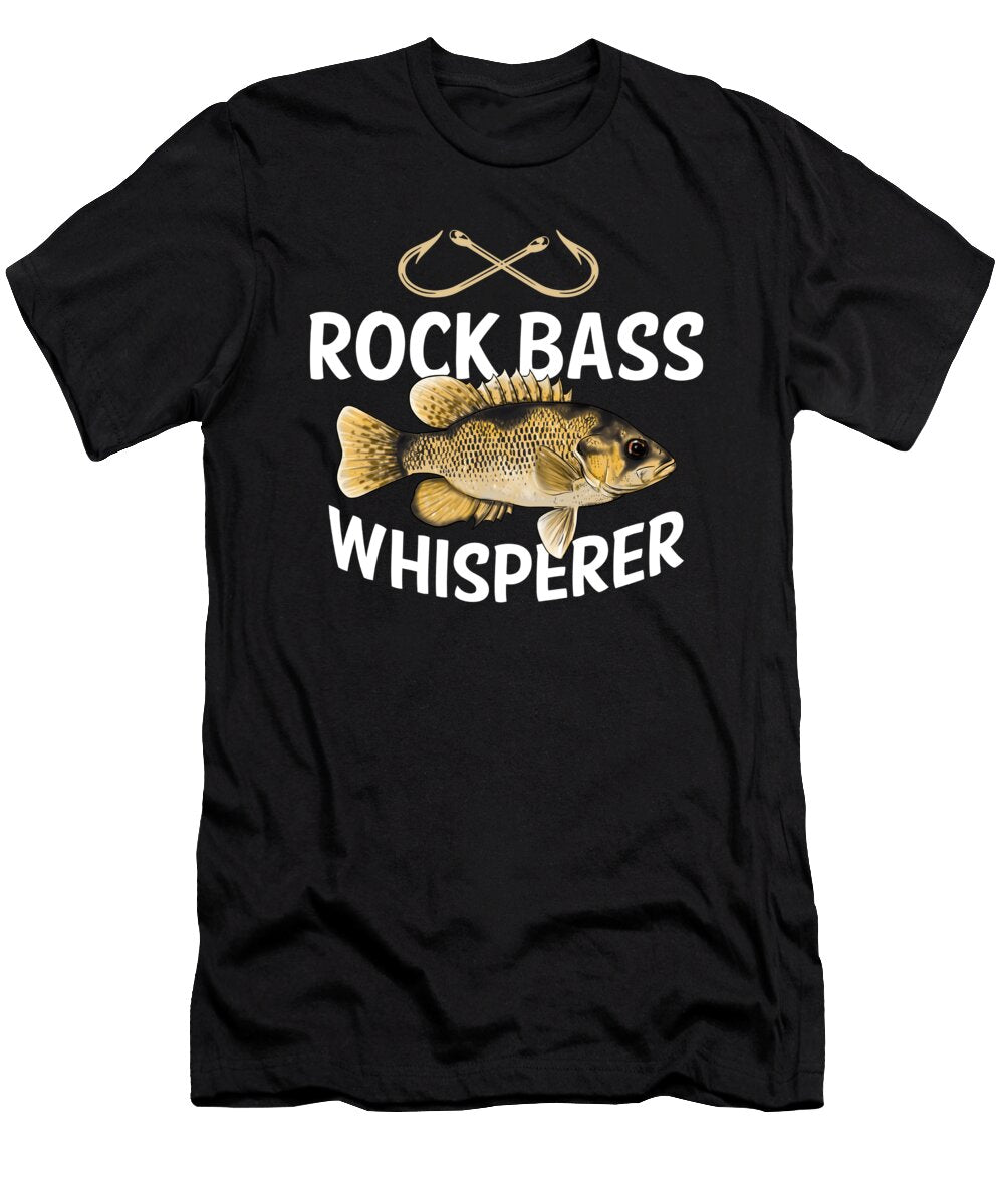 5 Funny Rock Bass Fishing Freshwater Fish Lake Gift Muc Designs T-Shirt