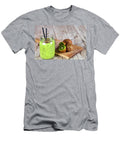 5 Green Smoothie with Kiwi Apple Lemon and Linen Seeds Healthy Liss Art Studio T-Shirt