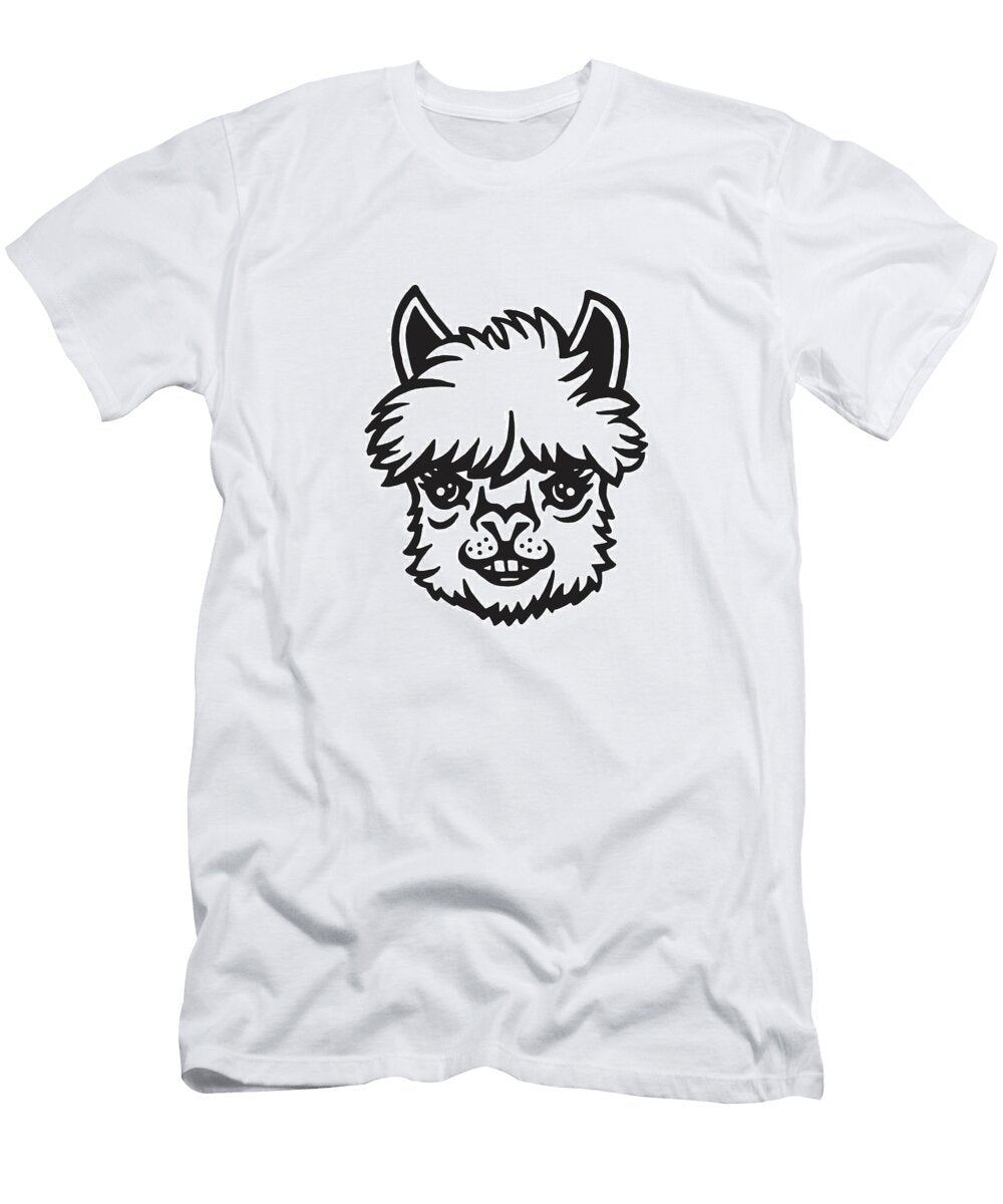 5 Head of a Llama Csa Images T-Shirt