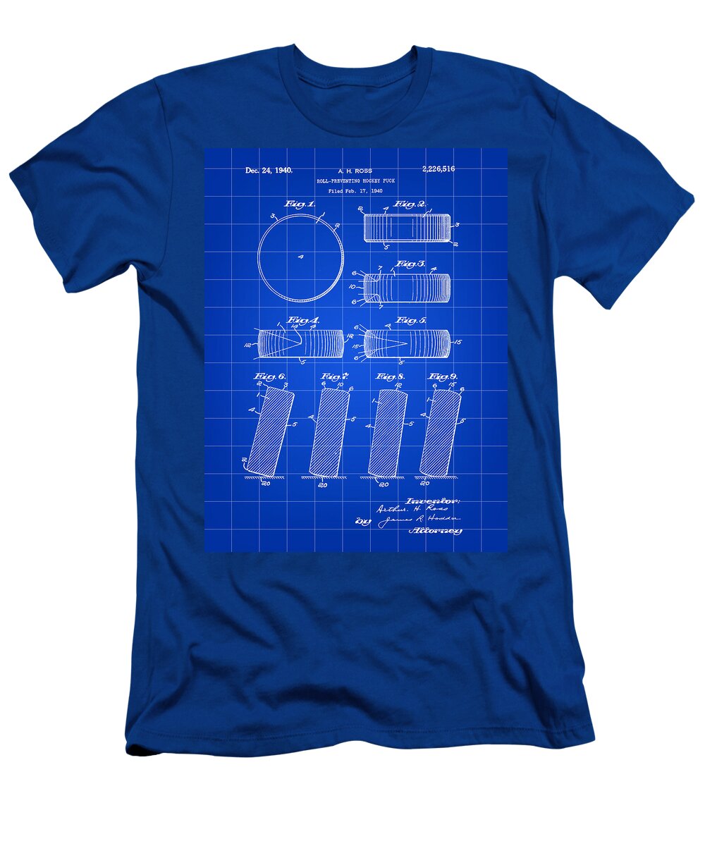 5 Hockey Puck Patent 1940 Stephen Younts T-Shirt