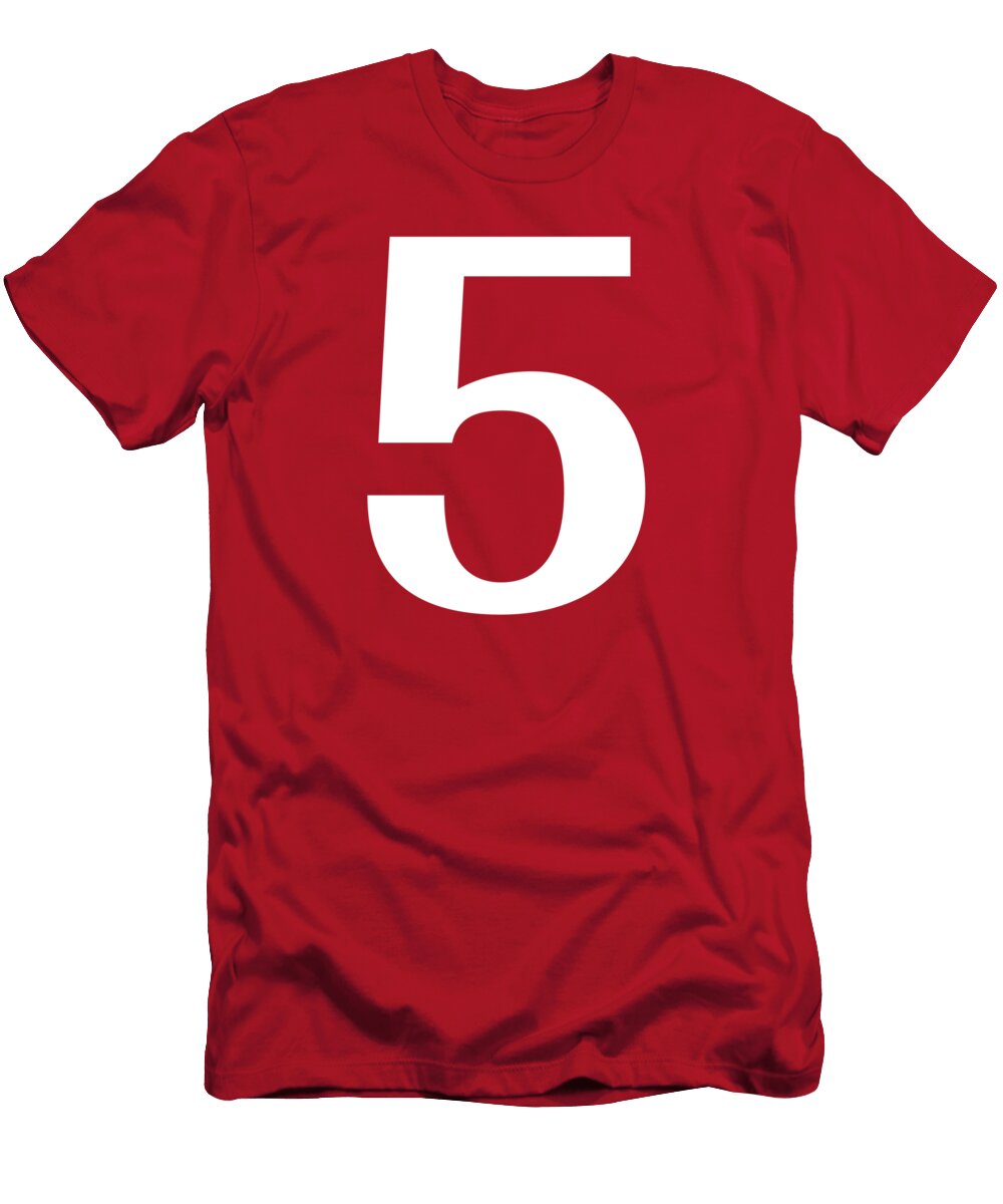 5 in White Typewriter Style Custom Home Fashions T-Shirt