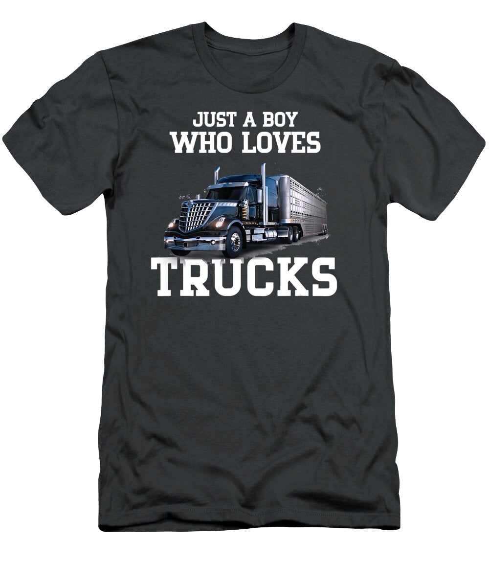 5 Just a Boy Who Loves Trucks Anh Nguyen T-Shirt