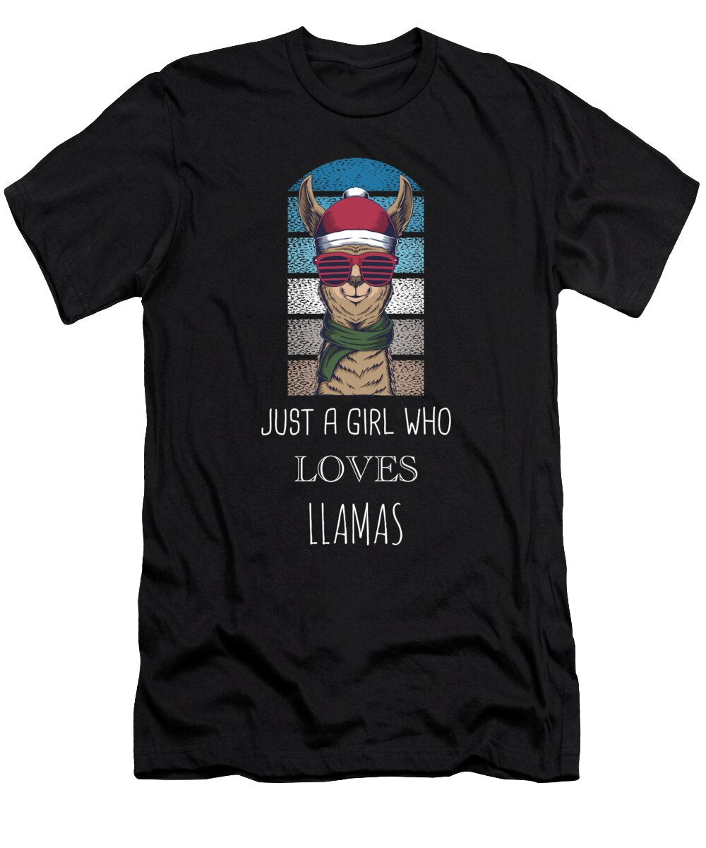 5 Just a Girl Who Loves Llamas Cynto T-Shirt