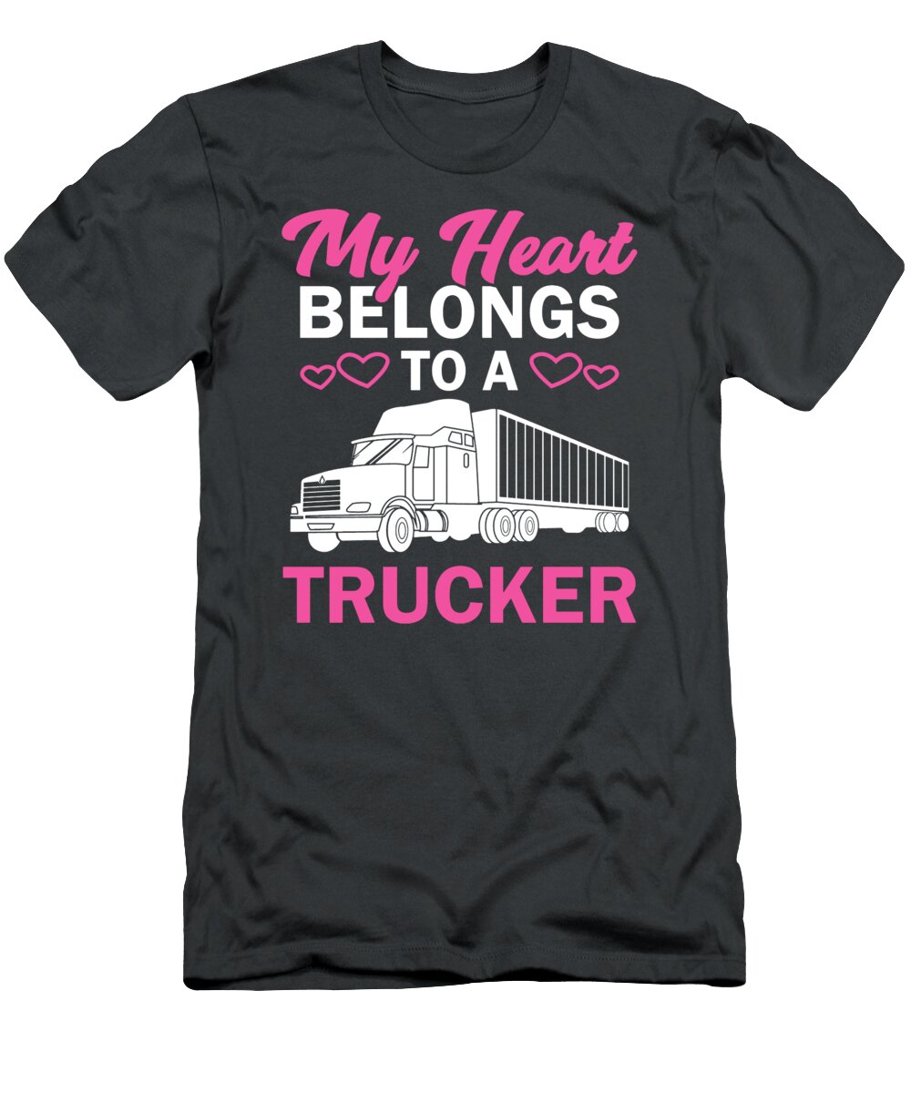 5 My Heart Belongs to a Trucker Anh Nguyen T-Shirt