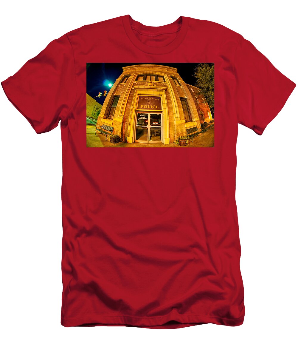 5 Night Scenes Around Olde York White Rose City South Carolina Alexandr Grichenko T-Shirt