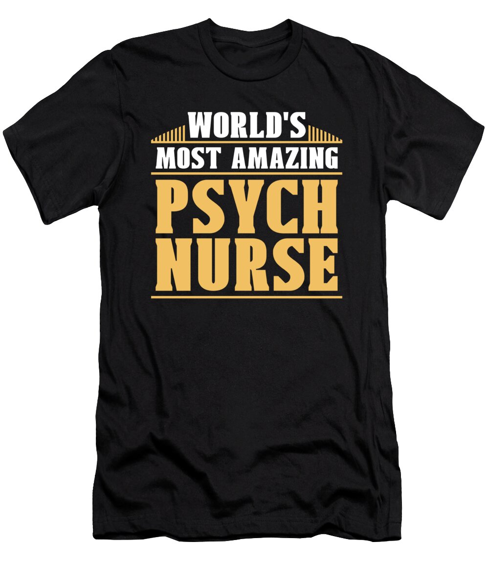 5 Nursing Caretaker Hospital Psych Nurse Crazy Squirrel T-Shirt