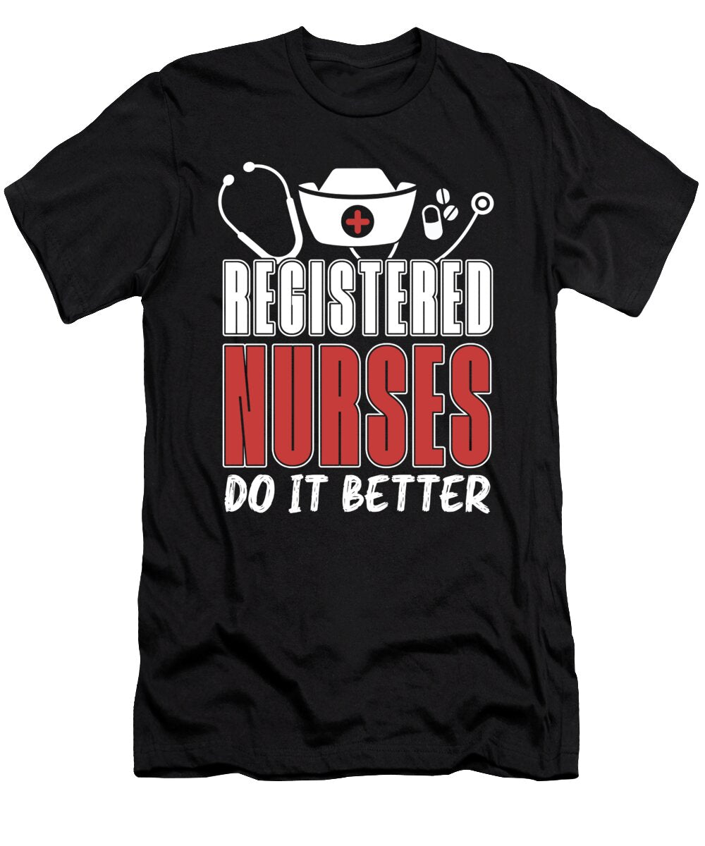 5 Nursing Caretaker Hospital Registered Nurse Crazy Squirrel T-Shirt