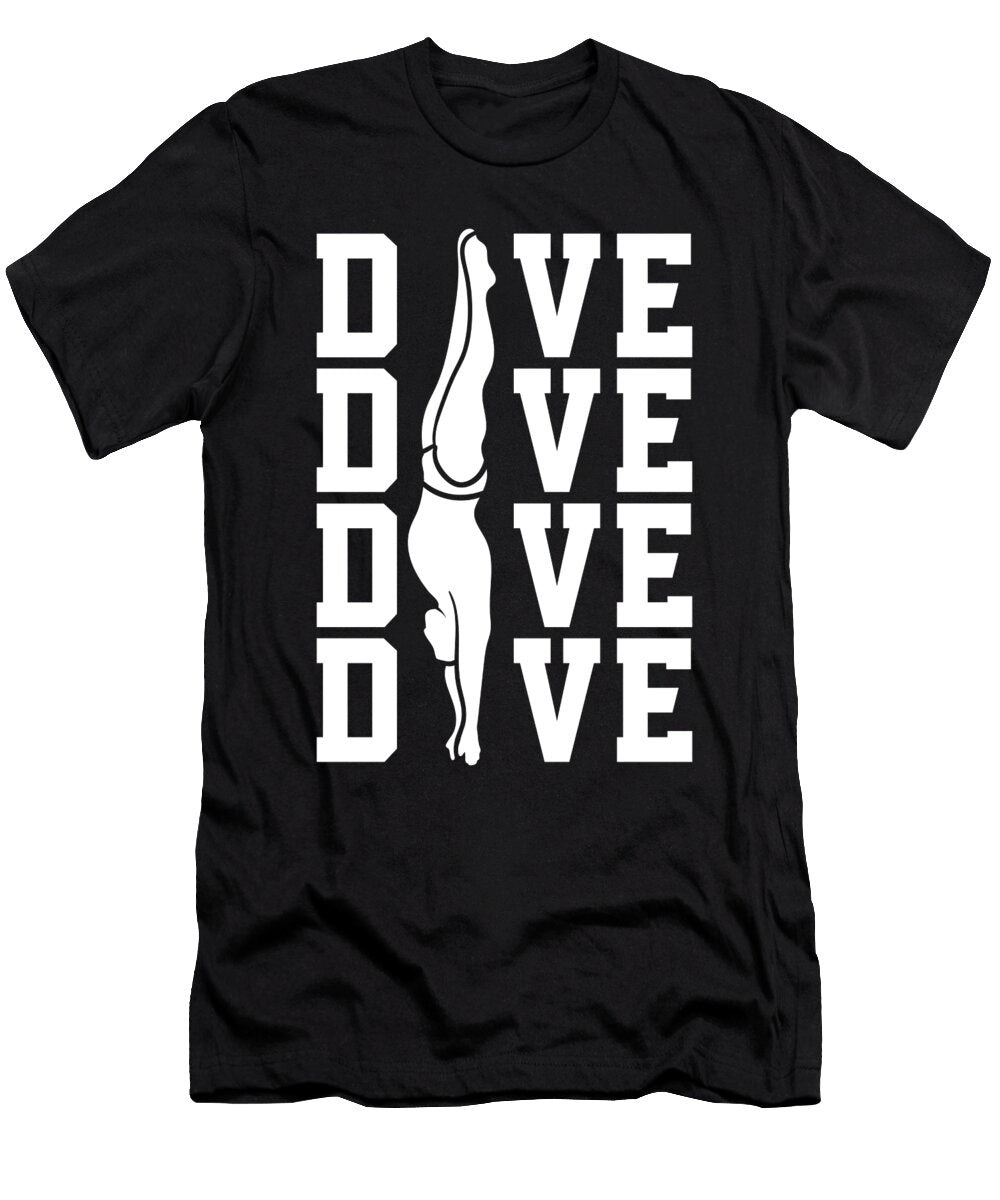 5 Platform Diver Springboard Diving Crazy Squirrel T-Shirt