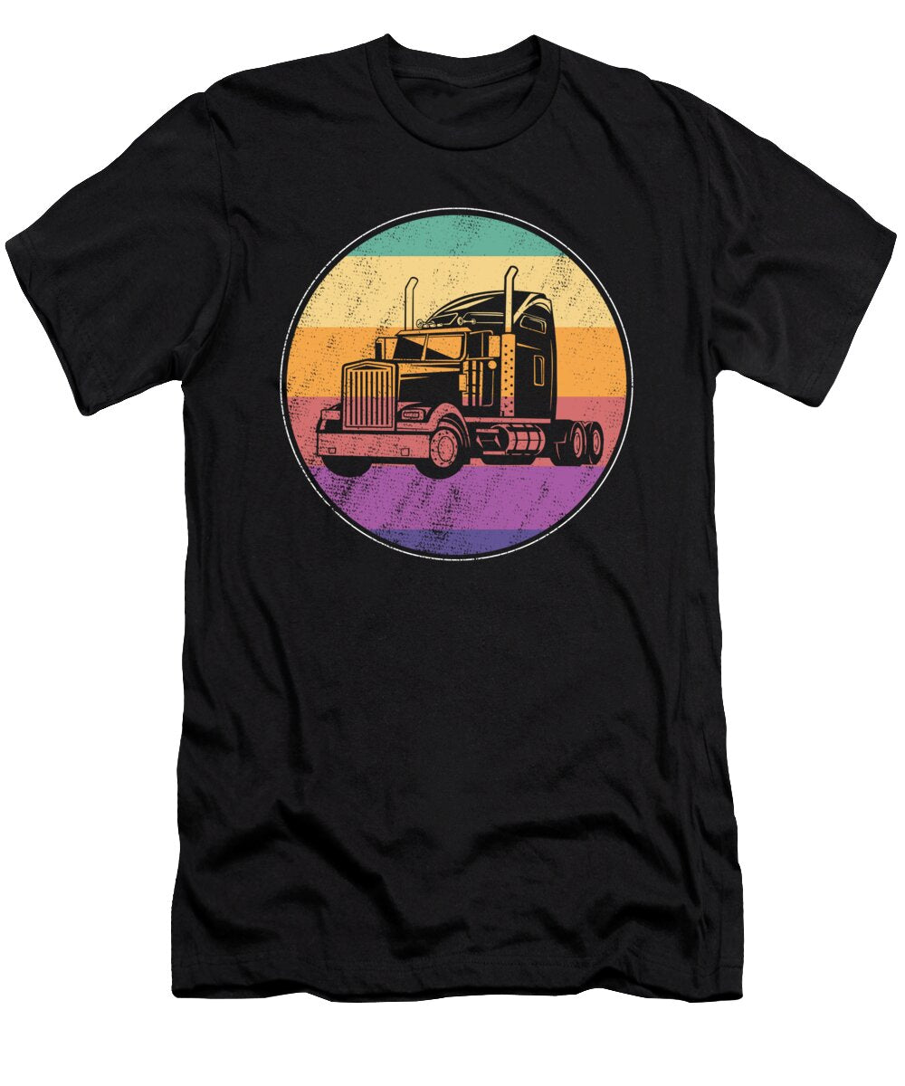 5 Retro Truck Driver Trucking Vintage Trucker Bobby Bubble T-Shirt