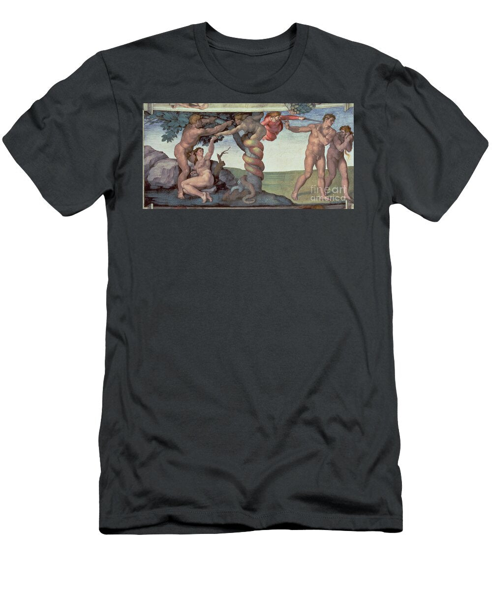 5 Sistine Chapel Ceiling Michelangelo Buonarroti T-Shirt