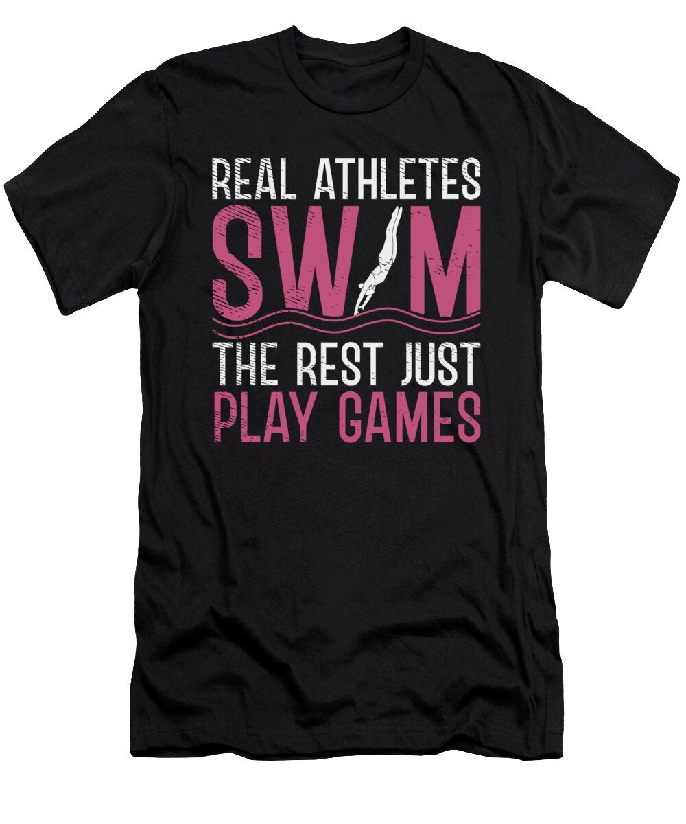5 Swimmer Sports Scuba Diving Swimming Toms Store T-Shirt