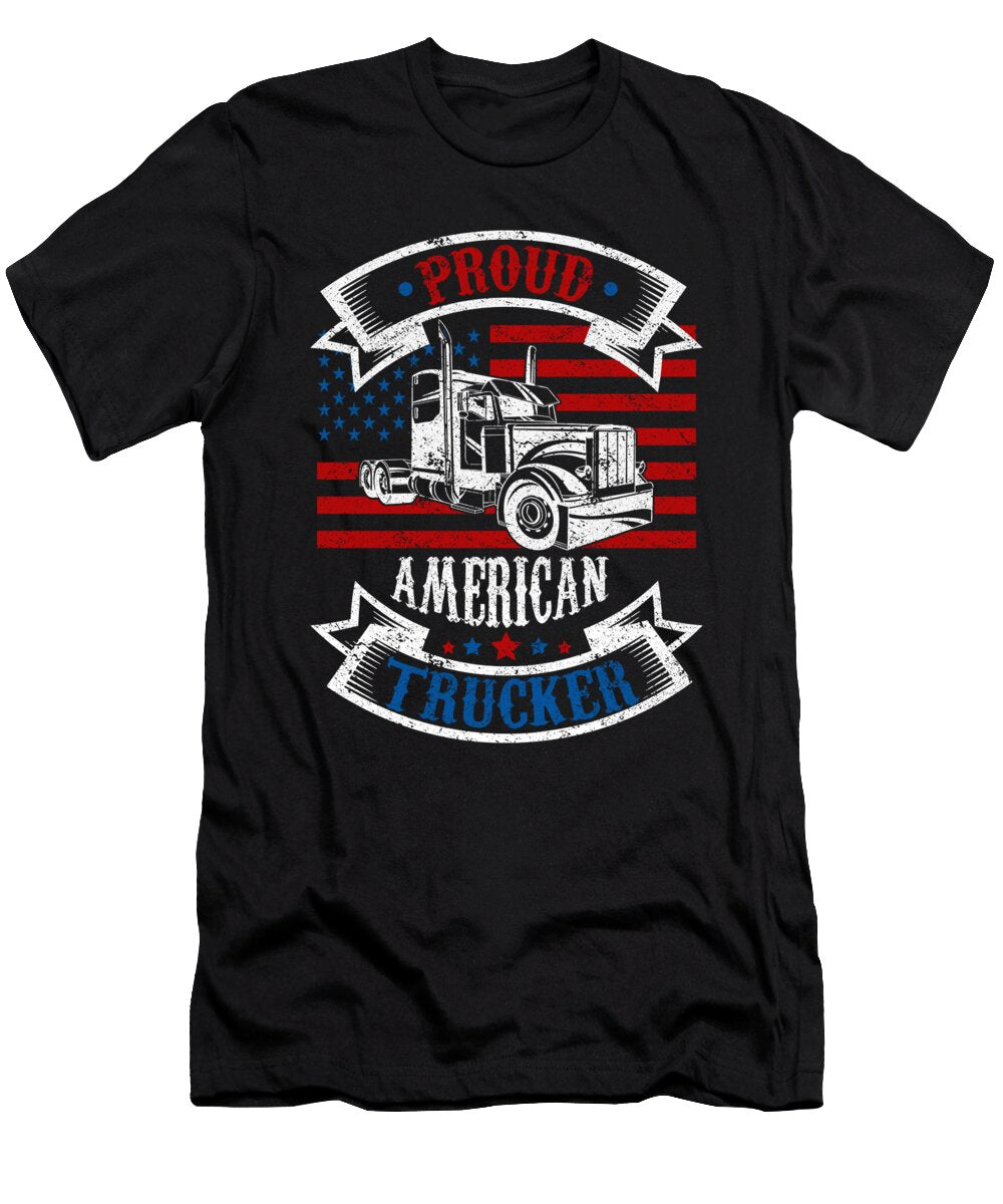 5 Truck Driver Trucking Trucker Crazy Squirrel T-Shirt