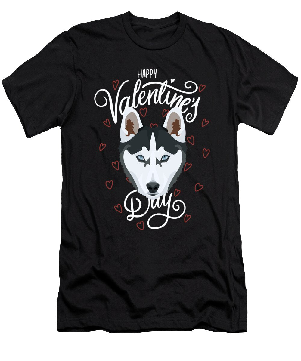 5 Valentines Day Husky Greenoptix T-Shirt