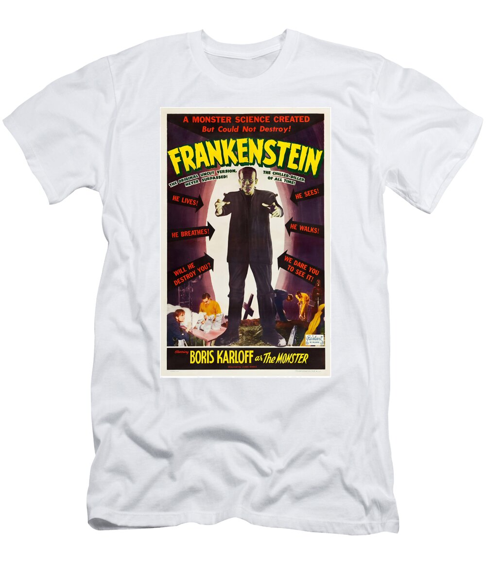 6 Frankenstein 1931 Movie Poster T-Shirt