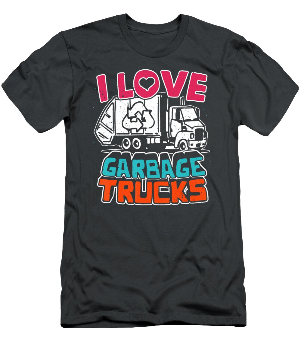 6 I Love Garbage Trucks Anh Nguyen T-Shirt