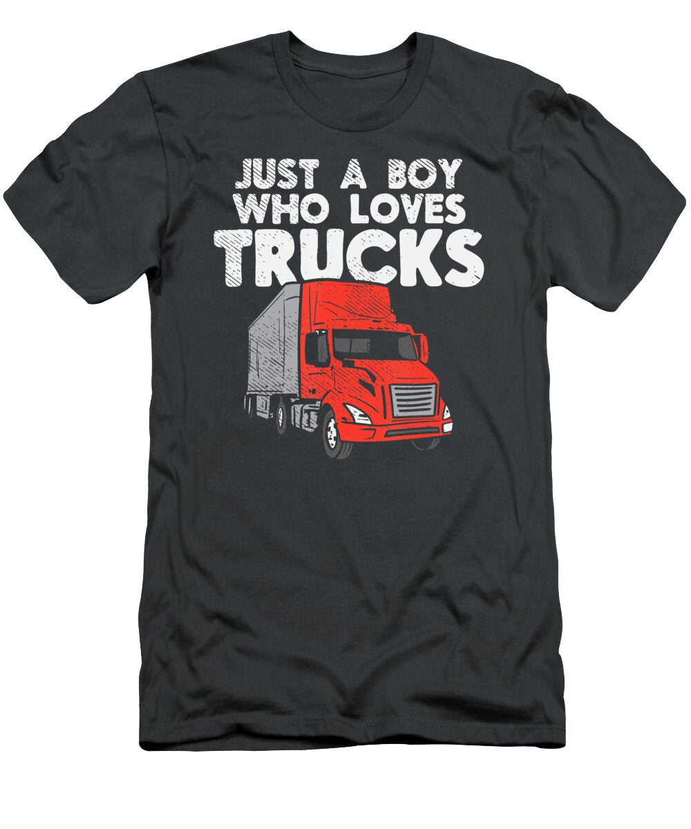 6 Just a Boy Who Loves Trucks Anh Nguyen T-Shirt