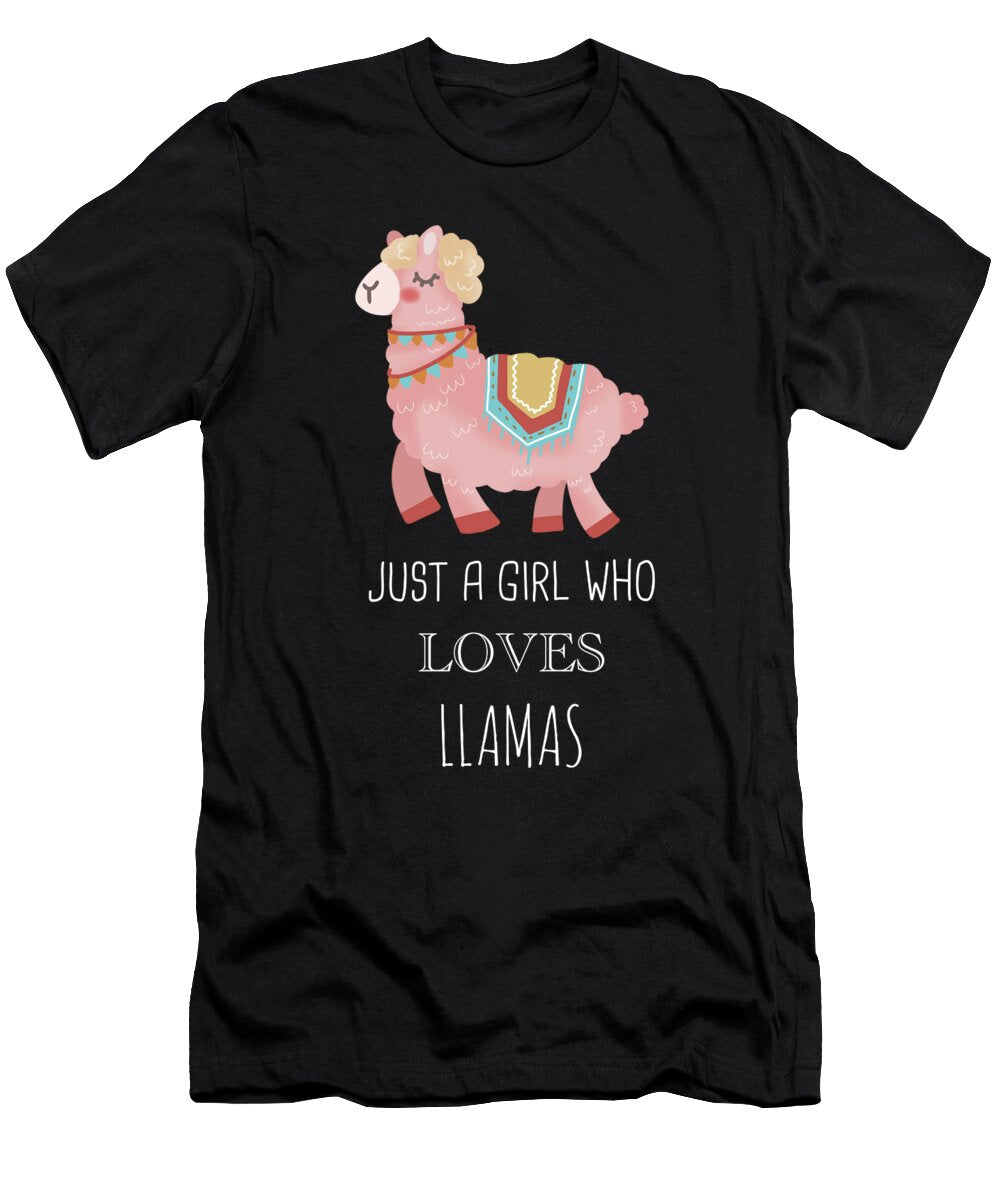6 Just a Girl Who Loves Llamas Cynto T-Shirt