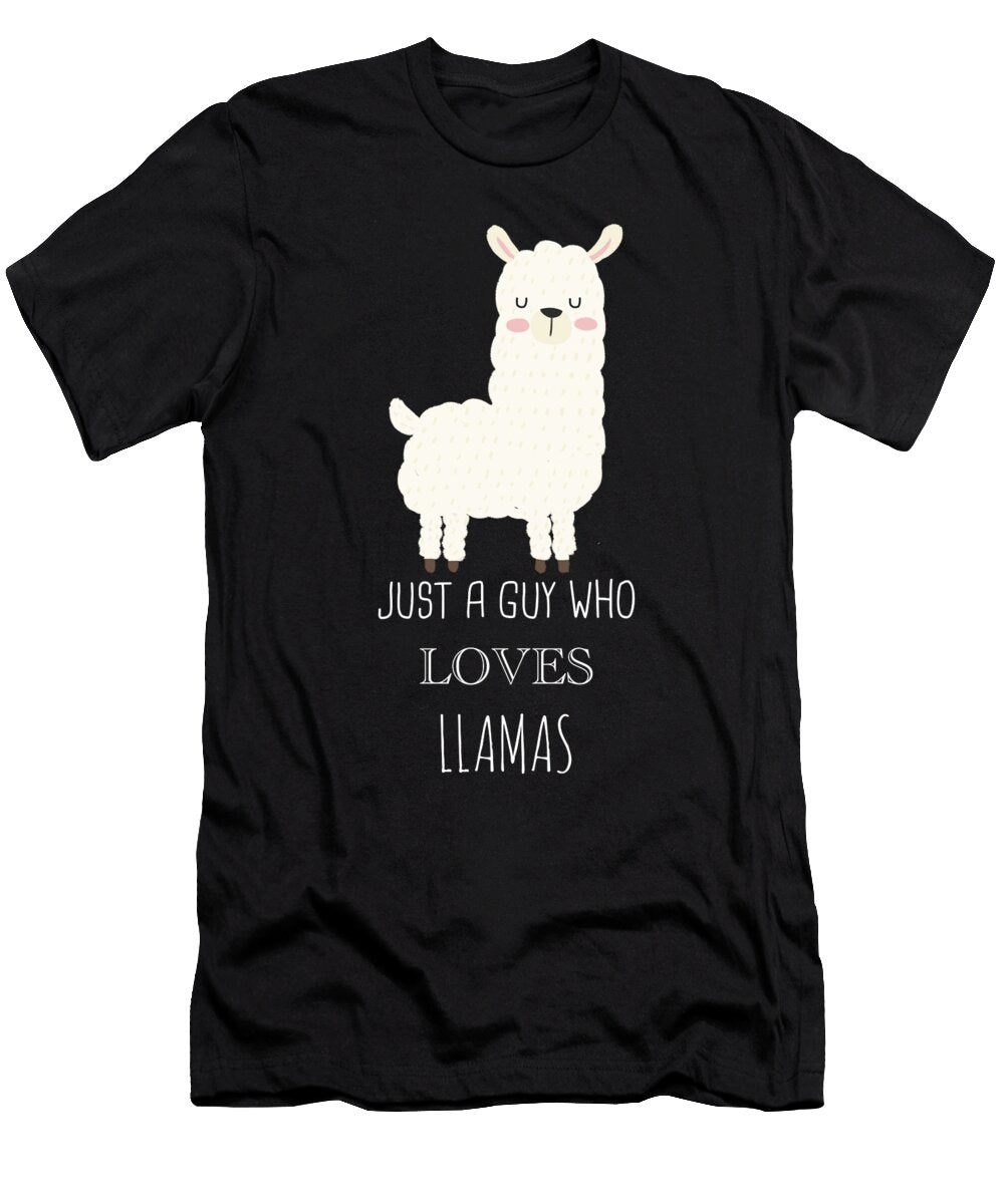 6 Just a Guy Who Loves Llamas Cynto T-Shirt