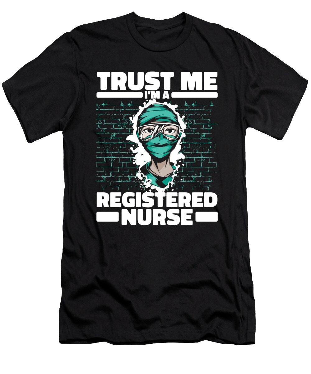 6 Nursing Hospital Caretaker Registered Nurse Crazy Squirrel T-Shirt