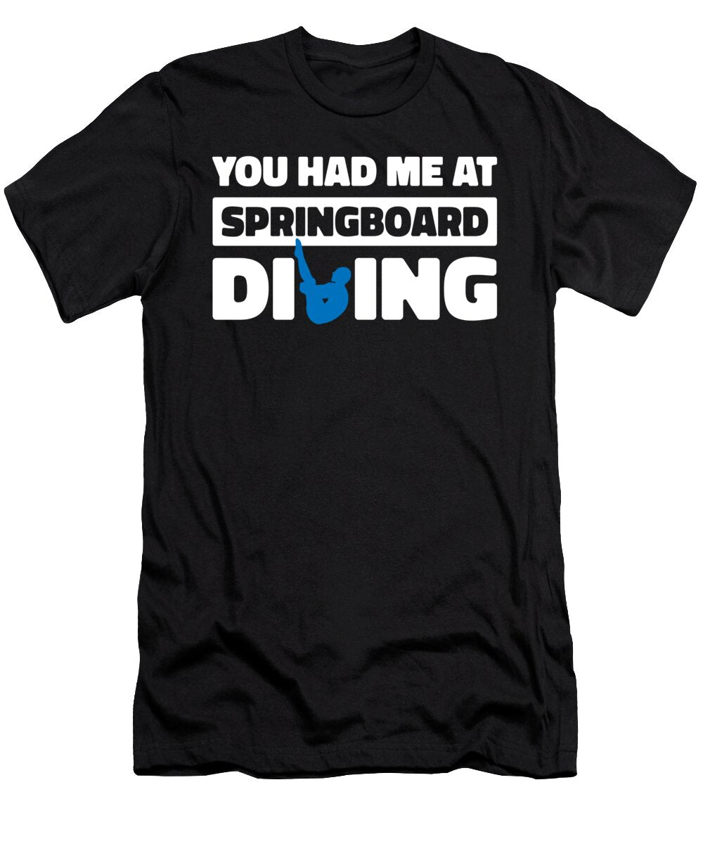 6 Platform Diver Humor Springboard Diving Crazy Squirrel T-Shirt