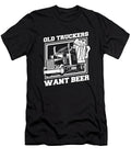 6 Truck Driver Rig Trucking Old Man Trucker Crazy Squirrel T-Shirt