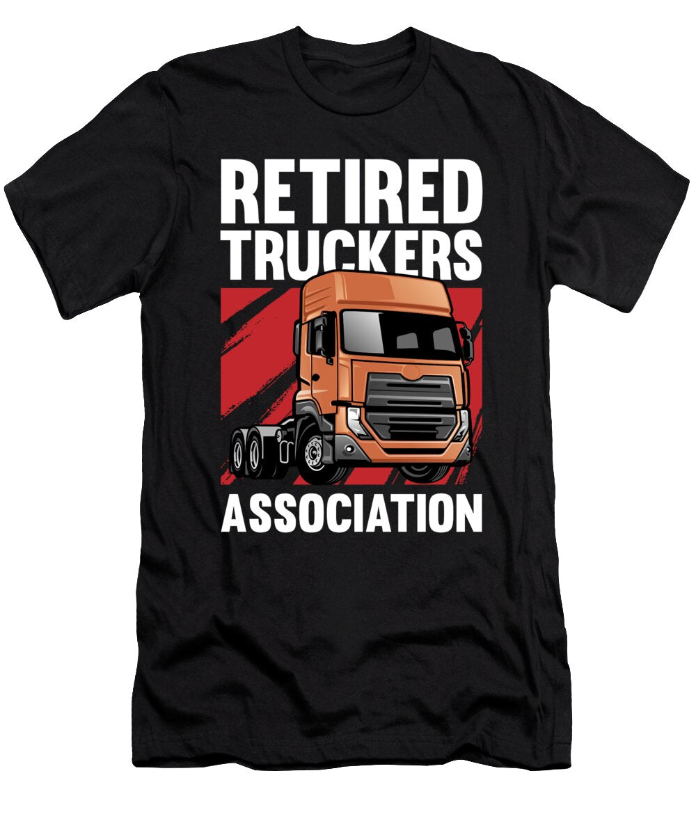 6 Truck Driver Trucking Big Rig Retired Trucker Crazy Squirrel T-Shirt