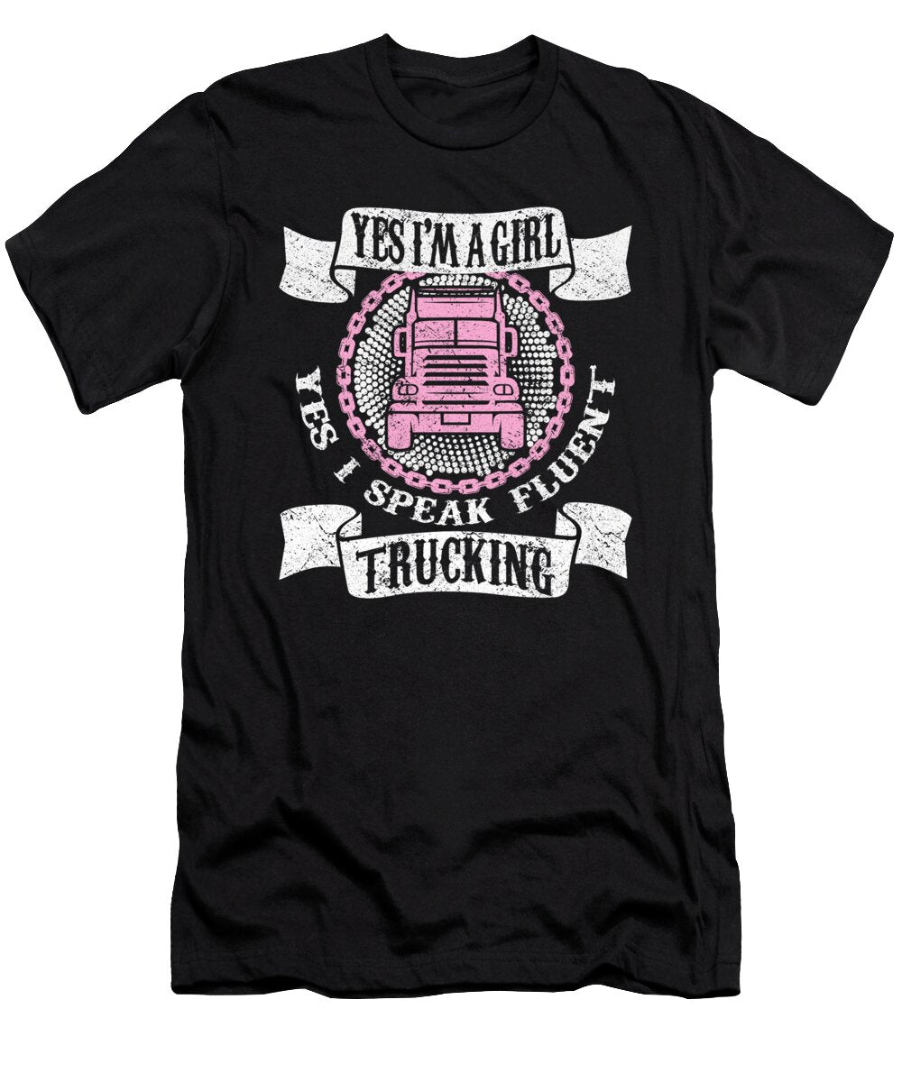 6 Truck Driver Trucking Trucker Crazy Squirrel T-Shirt