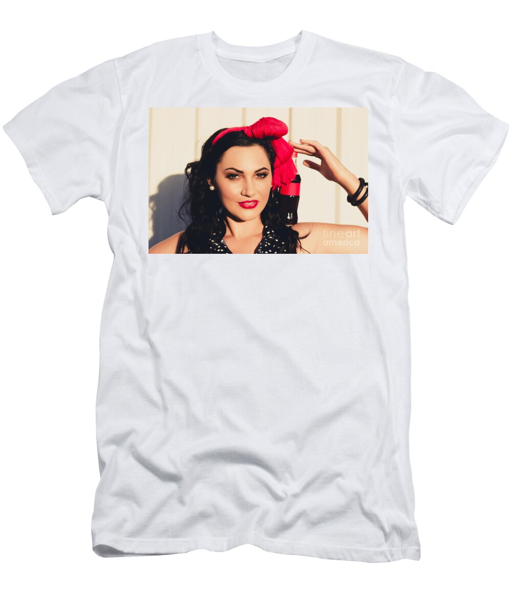 60s Promo Girl Advertising Vintage Drinks Product Ryan Jorgensen T-Shirt