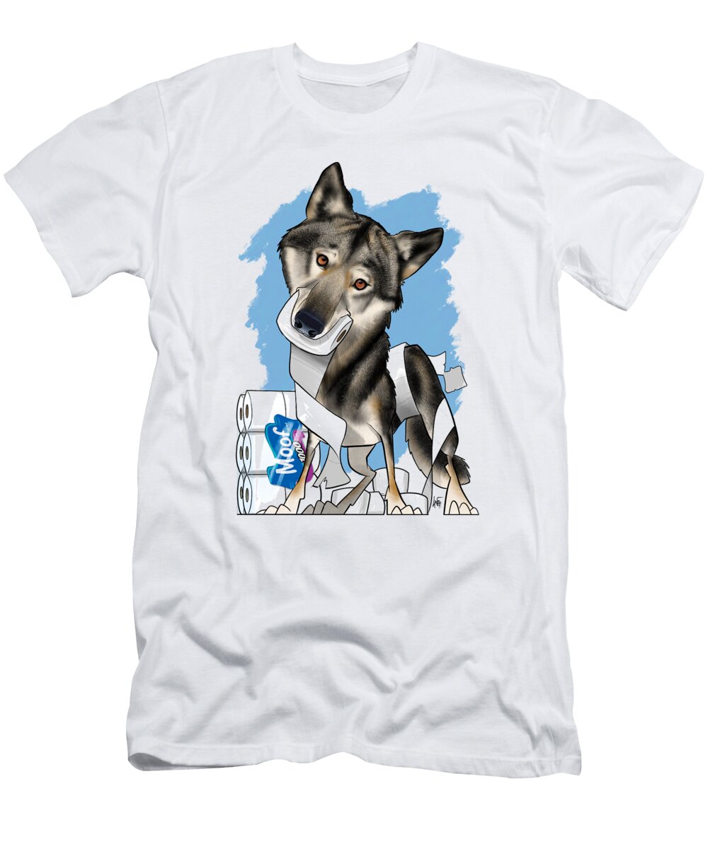 6262 Jackson Canine Caricatures By John Lafree T-Shirt