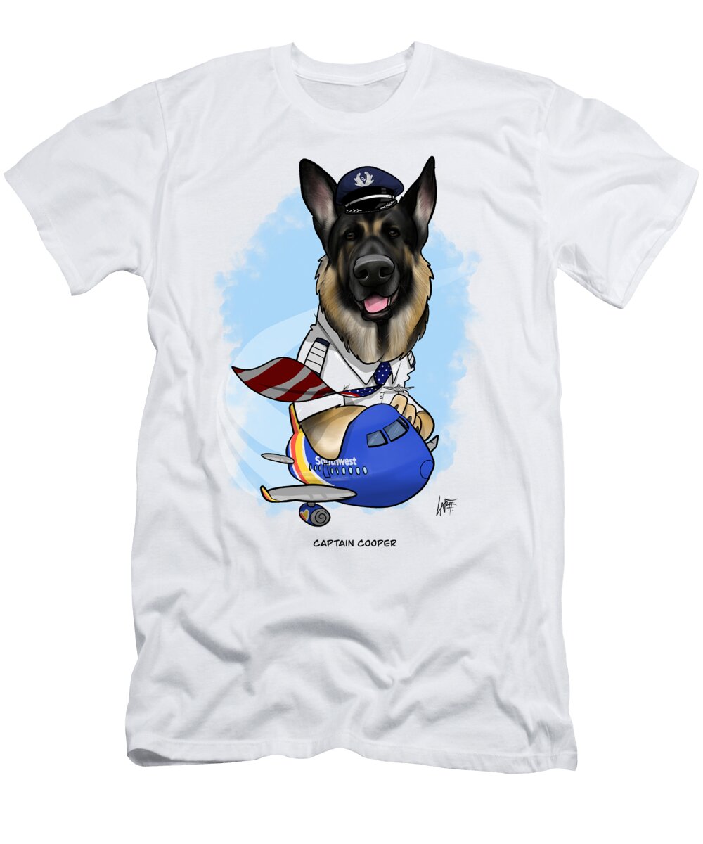 6419 Caulfield Canine Caricatures By John Lafree T-Shirt