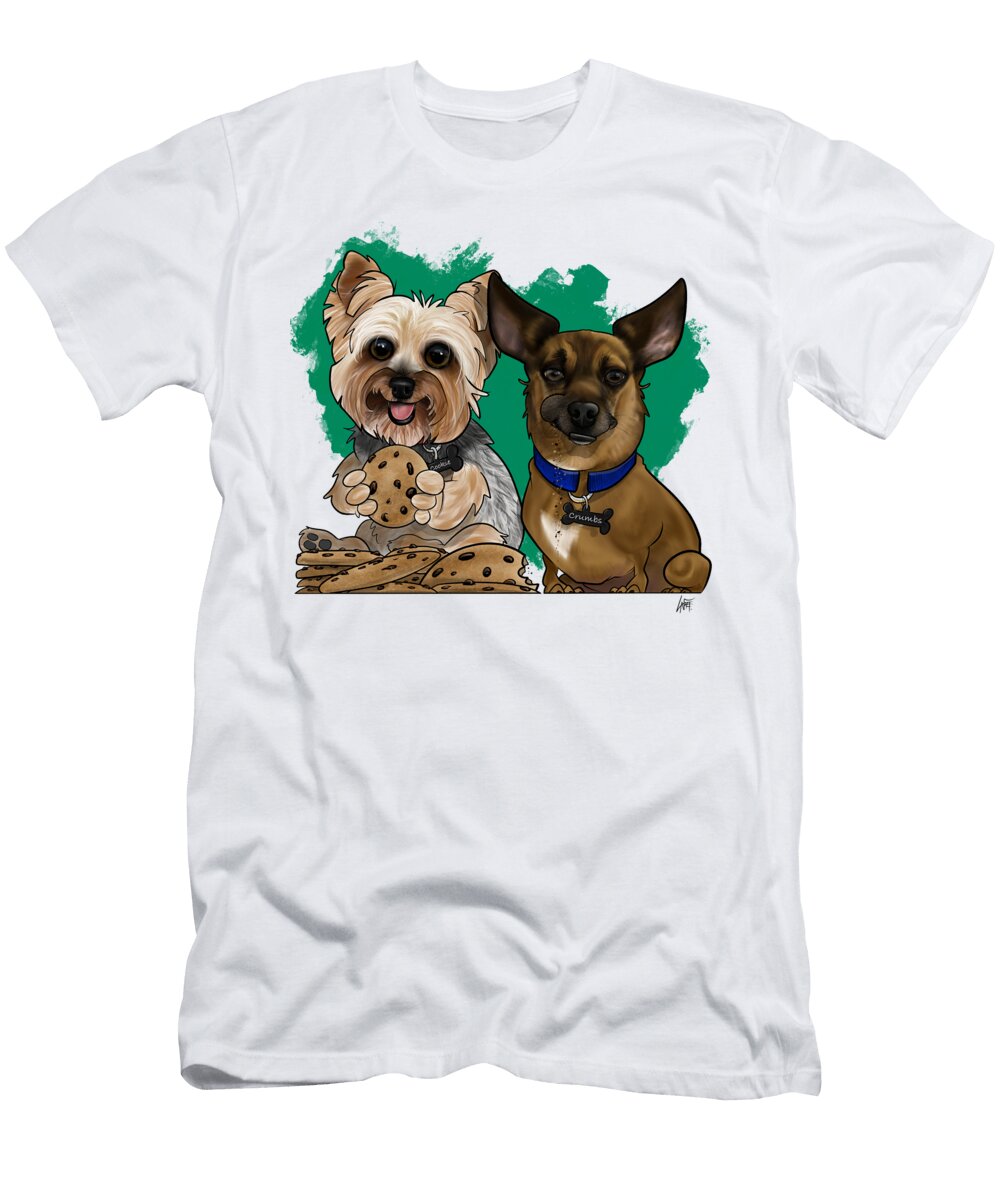 6421 Nay Canine Caricatures By John Lafree T-Shirt