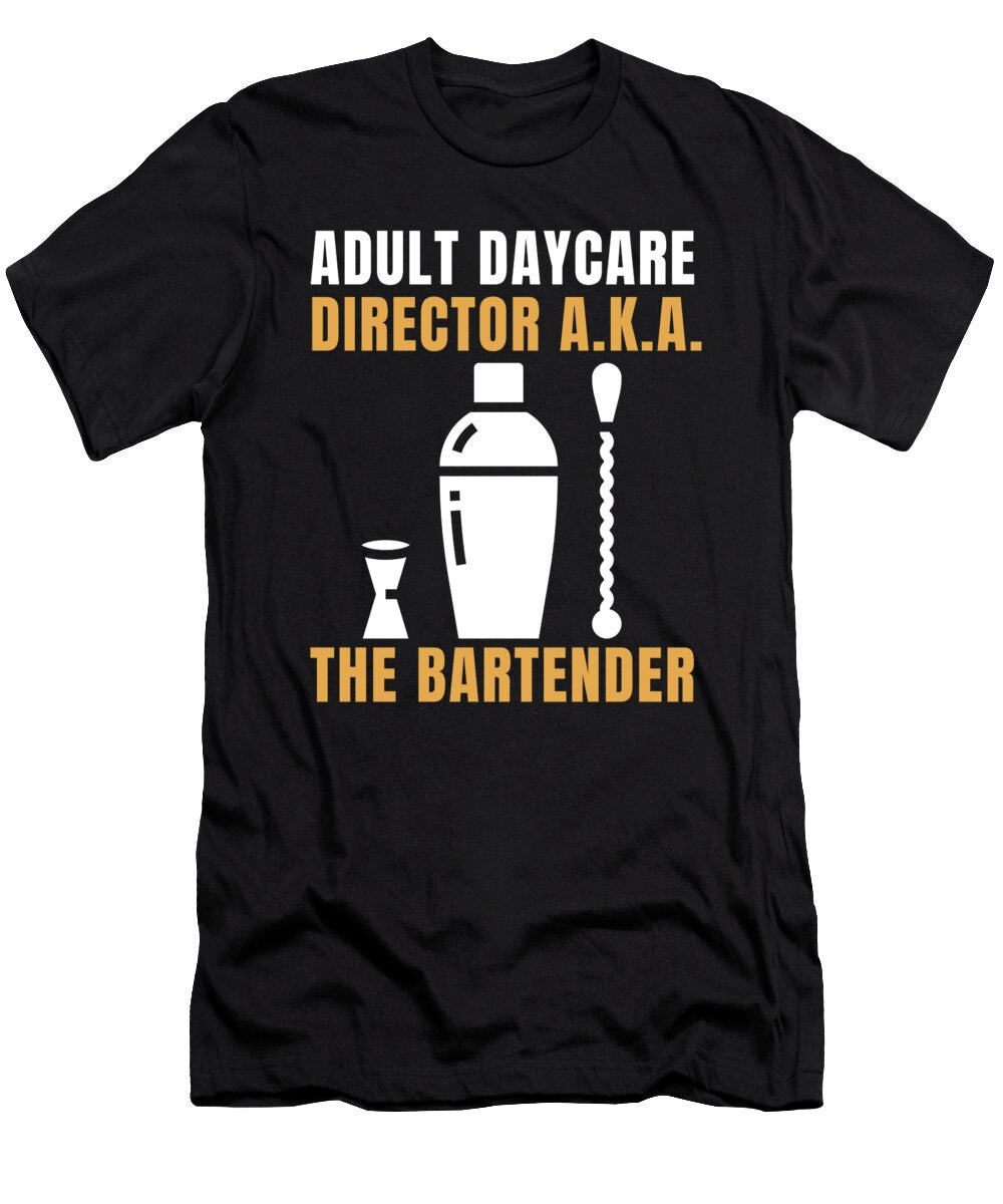 7 Bartender Barkeeper Tapster and Mixologist Gift Justus Ratzke T-Shirt