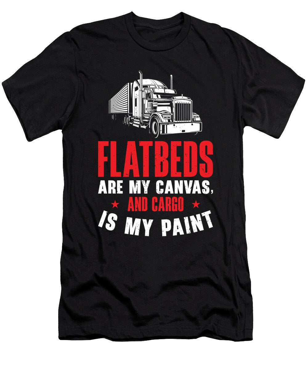 7 Flatbed Trucker Truck Driver Toms Store T-Shirt