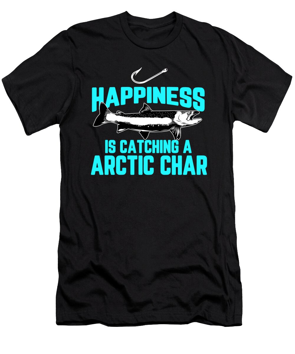 7 Funny Arctic Char Fishing Freshwater Fish Gift Muc Designs T-Shirt