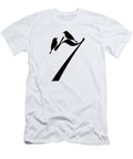 7 in Black Bird and Script Custom Home Fashions T-Shirt