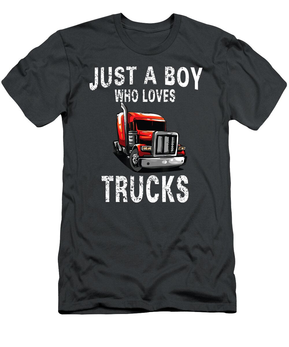 7 Just a Boy Who Loves Trucks Anh Nguyen T-Shirt